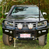 TJM OUTBACK BULL BAR BLACK STEEL T13-TOYOTA HILUX REVO ROGUE