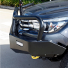 TJM TRADESMAN BULL BAR BLACK STEEL T15 - TOYOTA HILUX REVO ROGUE