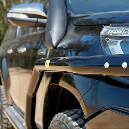 TJM SIDE BAR MODULAR STEEL BLACK 63MM - BRUSH BAR - TOYOTA HILUX REVO ROCCO ROGUE