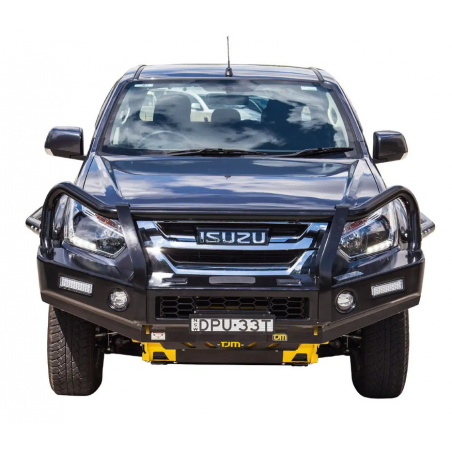 TJM OUTBACK BULL BAR BLACK STEEL T13 ISUZU D-MAX 2017-2020