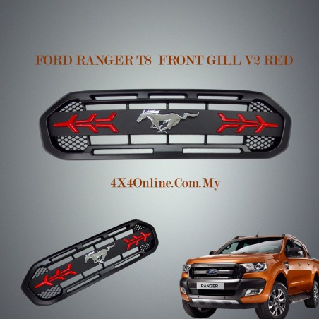 FORD RANGER T8 FRONT GILL V2 RED