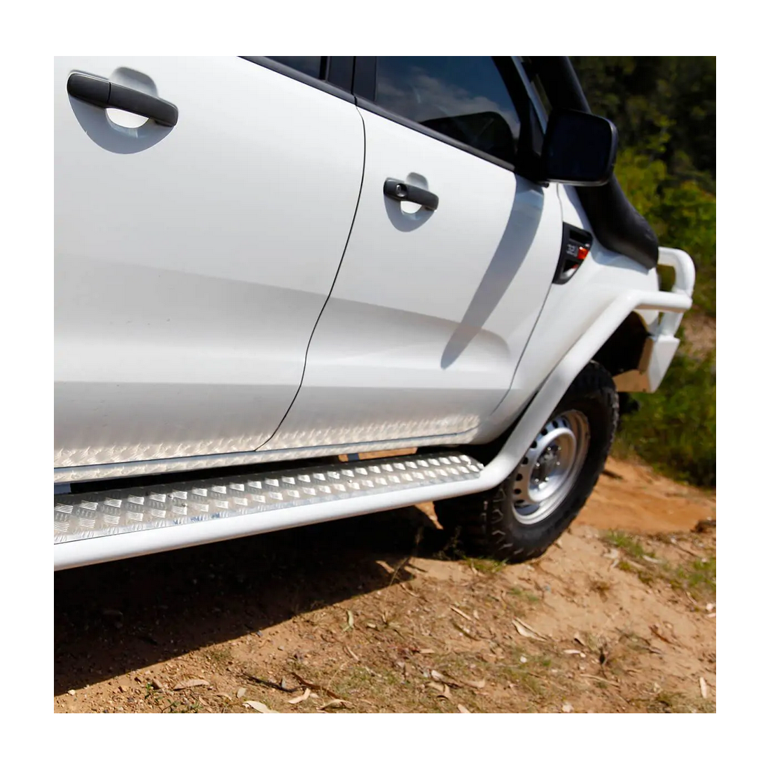TJM SIDE STEPS MODULAR STEEL BLACK 63MMFORD RANGER T6 T7 T8 T9