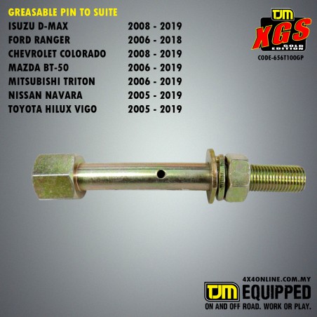 TJM GREASABLE PIN TO SUITE ALL MODEL CAR 656T100GP