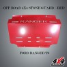 FORD RANGER T6 STONE GUARD -RED