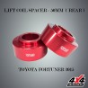 TOYOTA FORTUNER 2015 LIFT COIL SPACER - 50MM REAR -RED