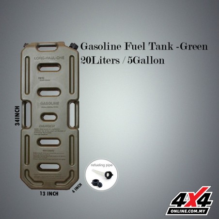 Gasoline Fuel Tank Green - 20 liters