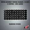 SWITCH ASSEMBLY WIRING DIARAM(12-24V) 8CONTROL-UWL-SAWD8