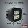 Working Light 3’Inci 6LED 18w