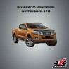NAVARA NP300 BONNET GUARD BLACK 3 PCS