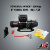 POWERFULL WINCH 12000Lbs SYNTHETIC ROPE - BULL 4X4