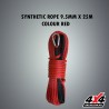 SYNTHETIC ROPE 9.5MM X 25M COLOUR RED