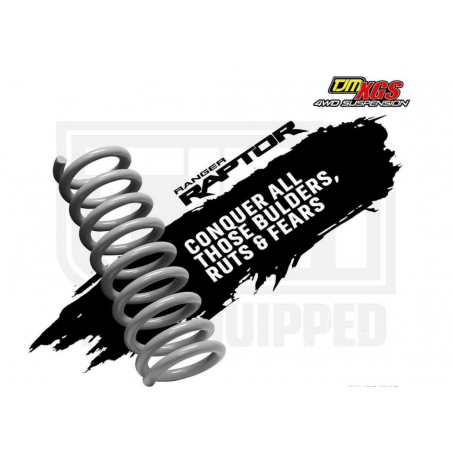 TJM XGS COIL SPRING (HEAVY DUTY) SILVER-PAIR FORD RANGER RAPTOR 2018+